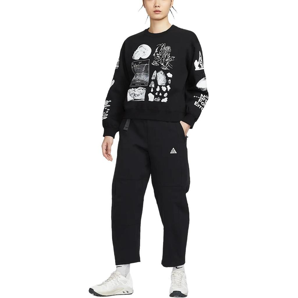 Nike SS25 ACG Series Repel Casual Fashion Simple Versatile Sports Long Pants Women Bottoms Black Coal-Black Mountain-White HJ0244-010