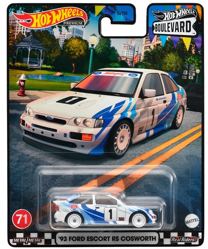 Hot Wheels Boulevard Ford Escort RS Cosworth Years Old and HKF17 - '93 [3 Up]
