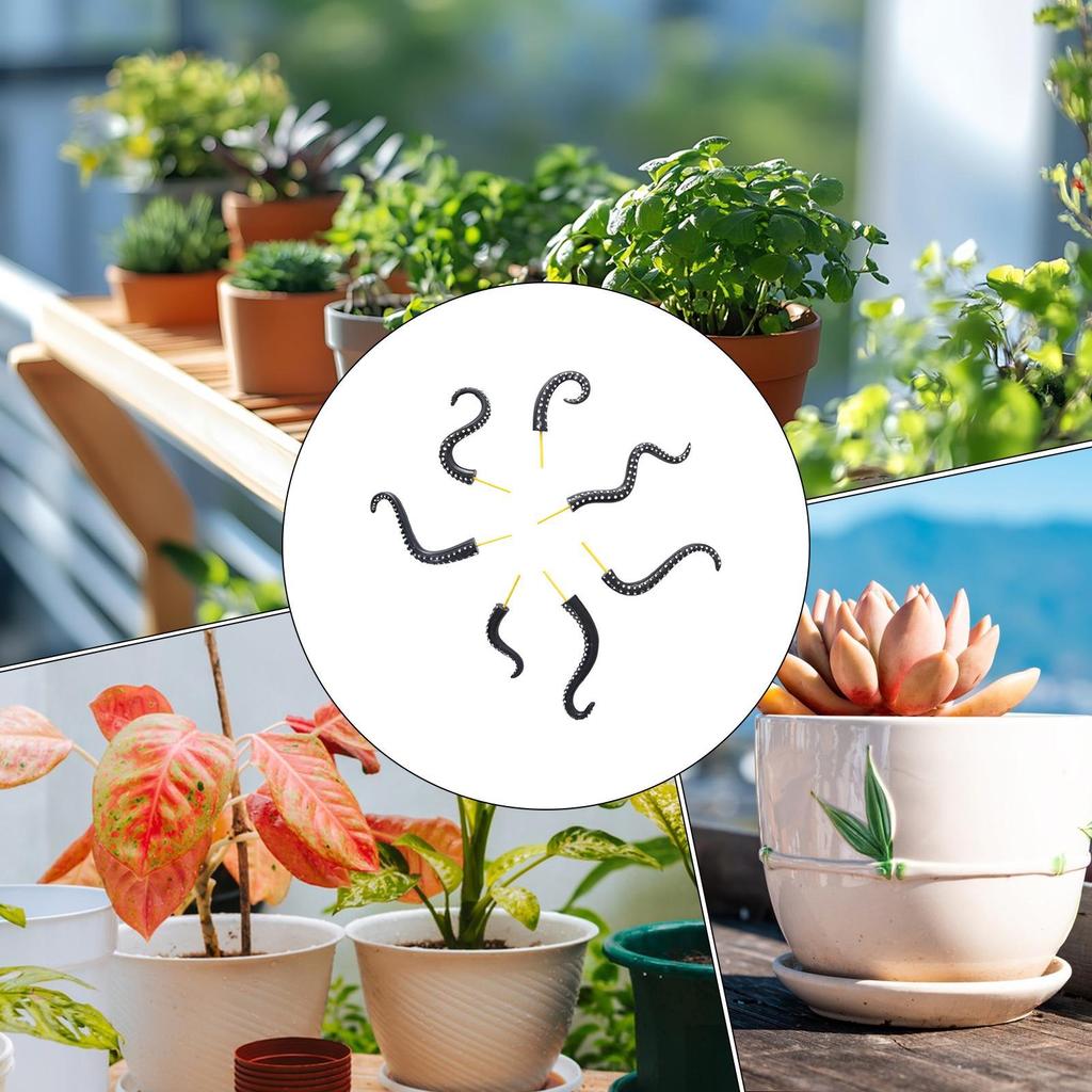 Estacas de Plantas Tentáculo Estacas de Jardim Decorativas 7 Peças Suporte Varas de Trepadeira Brilham no Escuro Para Gramado Quintal Vaso Exterior