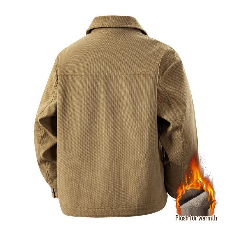 Men's American Style Fleece-Lined Winter Flight Jacket