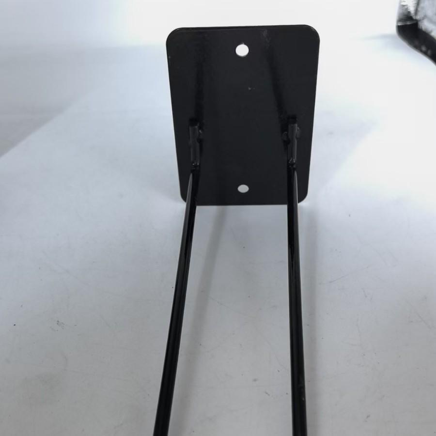 Wall-Mounted Carbon Steel Shovel & Broom Rack - Space-Saving Garden Tool Organizer with Hooks.