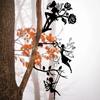Enchanting Fairy Silhouette Metal Decoration: Graceful Garden Ornament with Butterflies & Flowers.Add Magic to Patio.