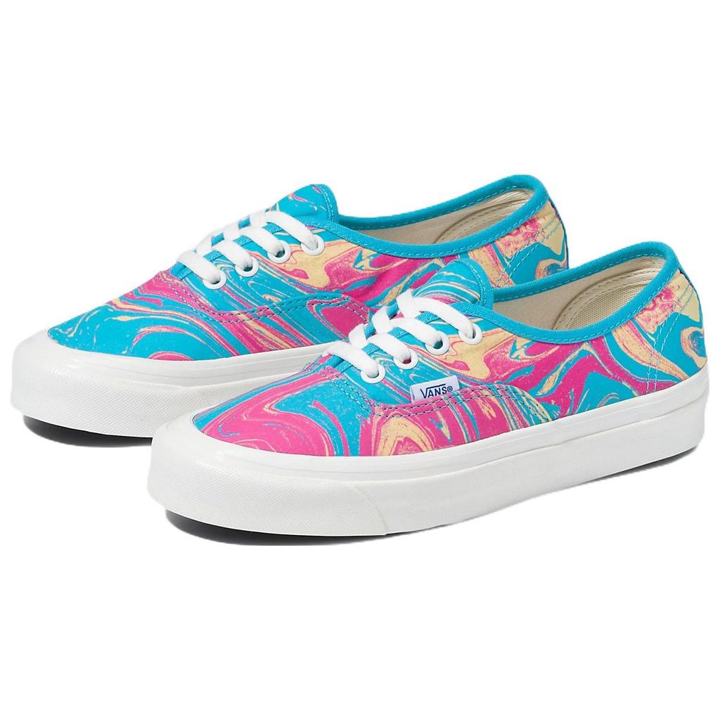 Vans Authentic 44 Dx Trendy Pattern Casual Low-Top Skate Shoes Unisex Sneaker Blue Pink VN0A5KX4AWO