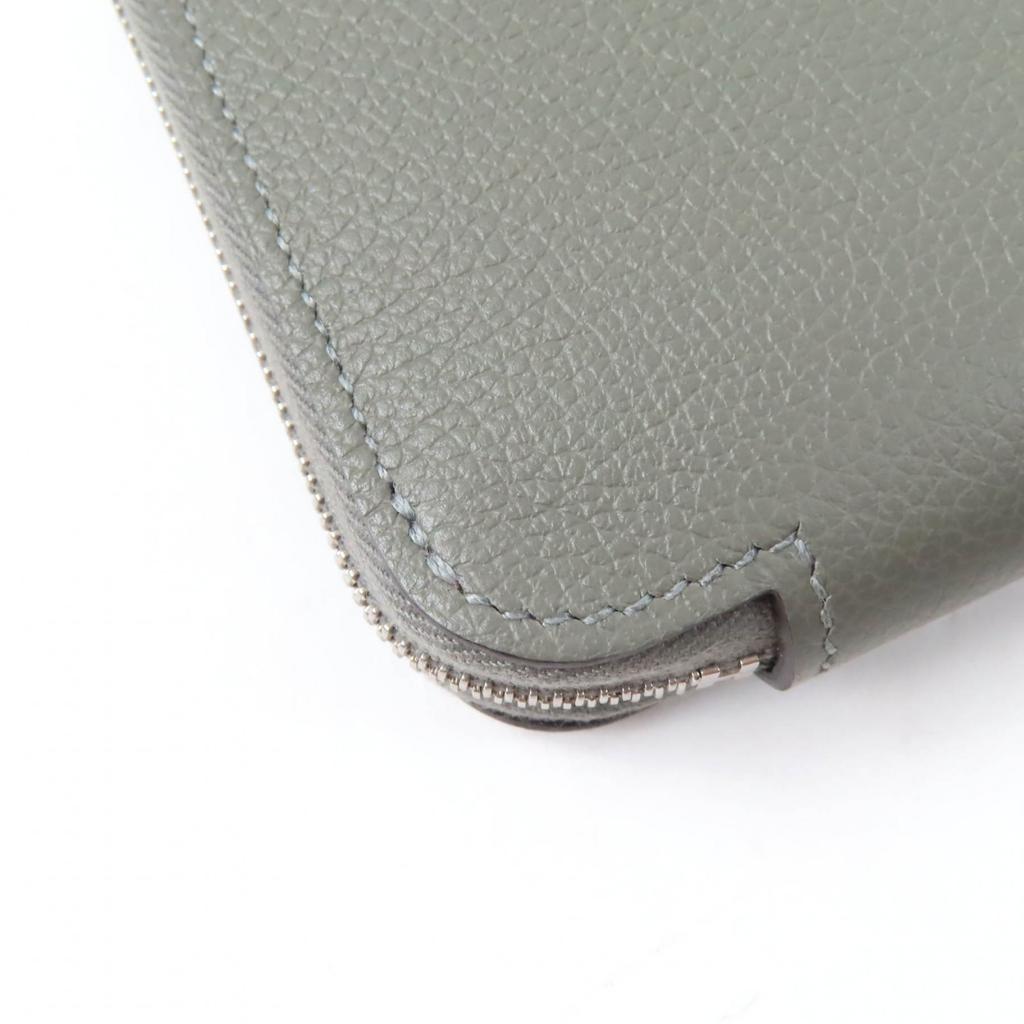 HERMES Purse Azap long silk in Round Zip Long Wallet Evercolor Used