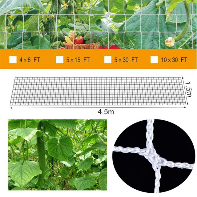 Plant Trellis Netting Heavy-Duty Plant Support Vine Climbing Hydroponics Garden Net Accessories Gardening Bracket Climbing Nets
