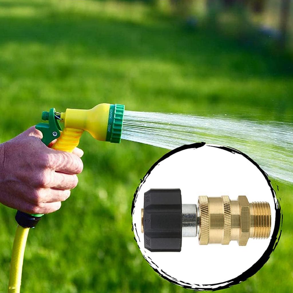 Pressure Washer Adapter Set M22 14/15mm To 3/8inch Quick Connector Disconnect Fitting Washer Hose Thread Kits Accessory