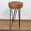 Plant Stand, Albasia Wood Terracotta and Black