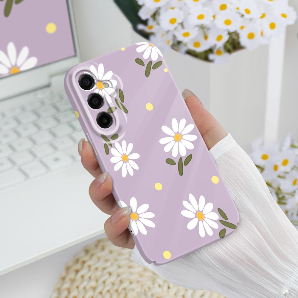 Falling Daisies Phone Case For Samsung Galaxy A57 A37 A17 A56 A36 A26 A16 A06 A55 A35 A25 A15 A05 4G 5G Film Hard Cover