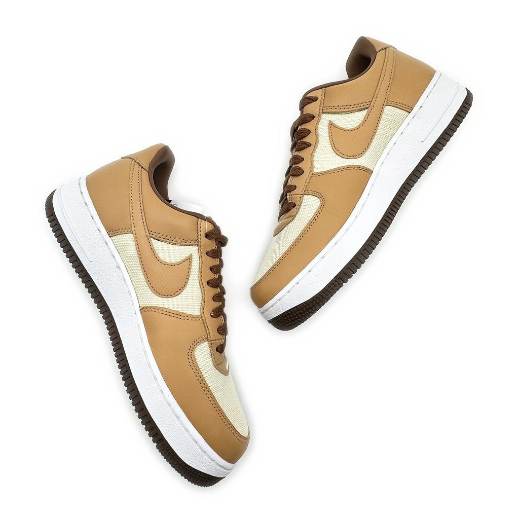 DJ6395-100 Nike Air Force 1 Low Acorn Underbrugh Beige Tan Canvas (Men's)