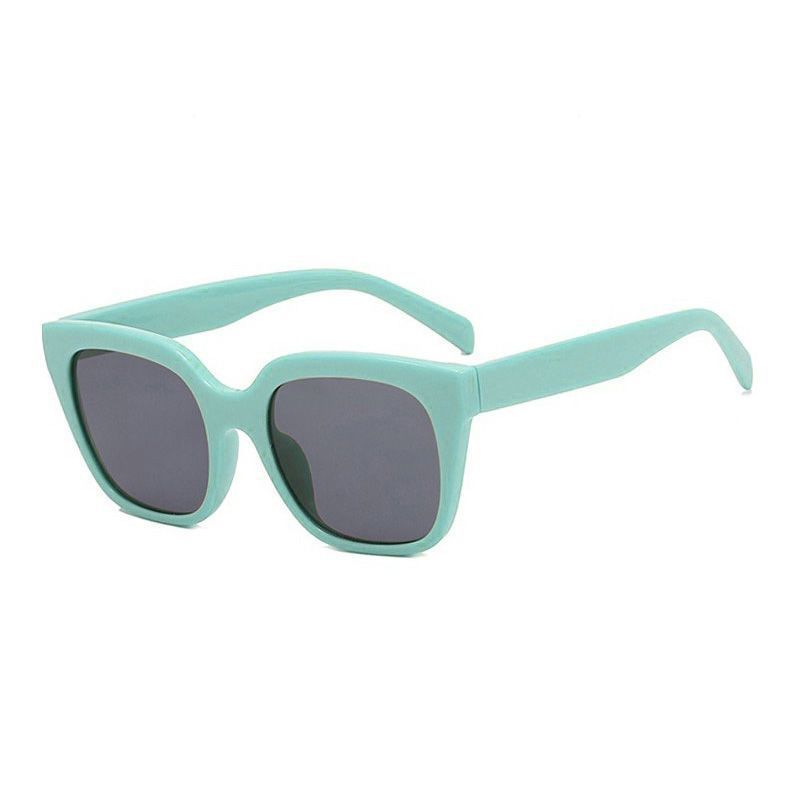

Dopamine sunglasses pink female trendy personality street shot UV protection concave shape retro large frame thin sunglasses зелений