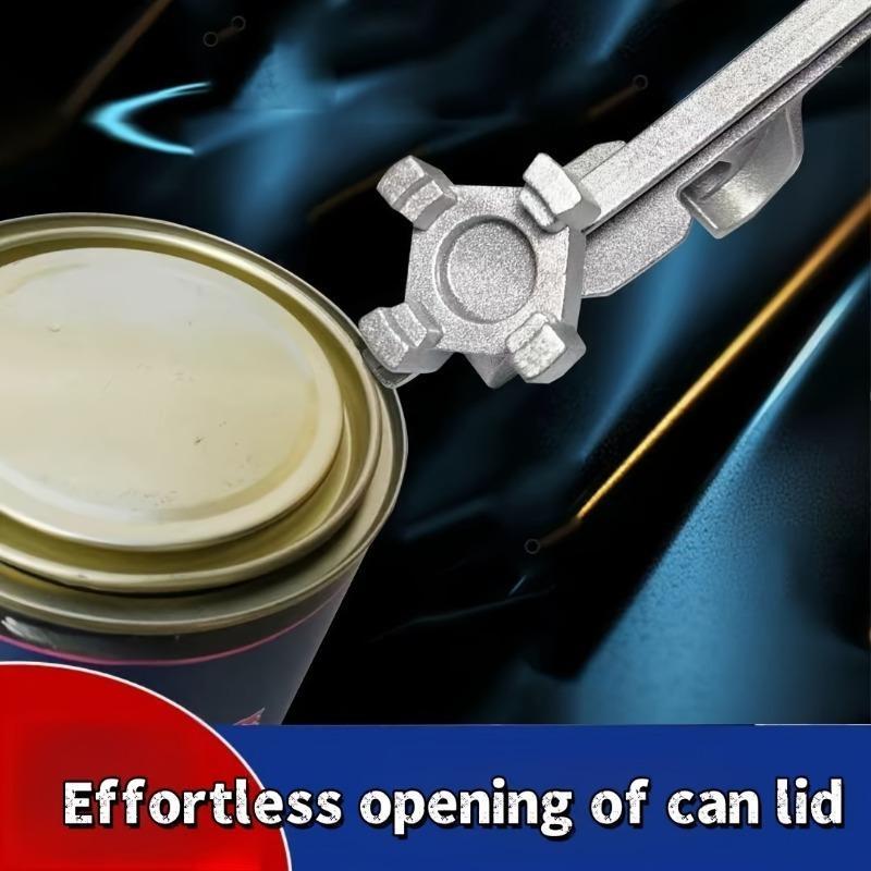 1pc Aluminum Alloy Paint Can Opener Wrench, 9-Inch Semi-Matte Finish, Integrated Barrel Opener for Engine Oil, Diesel, Butter - No Assembly Required