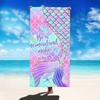 Popular Summer Beach Towel Microfiber Absorbent Beach Towel Seaside Outdoor Vacation Sports Towel