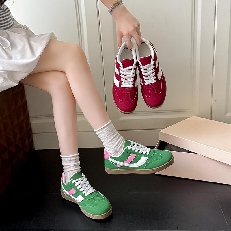 Women's 2025 Fashion Casual Sneakers Comfortable Lace up Flat Shoes Tennis Shoes Zapatillas De Mujer