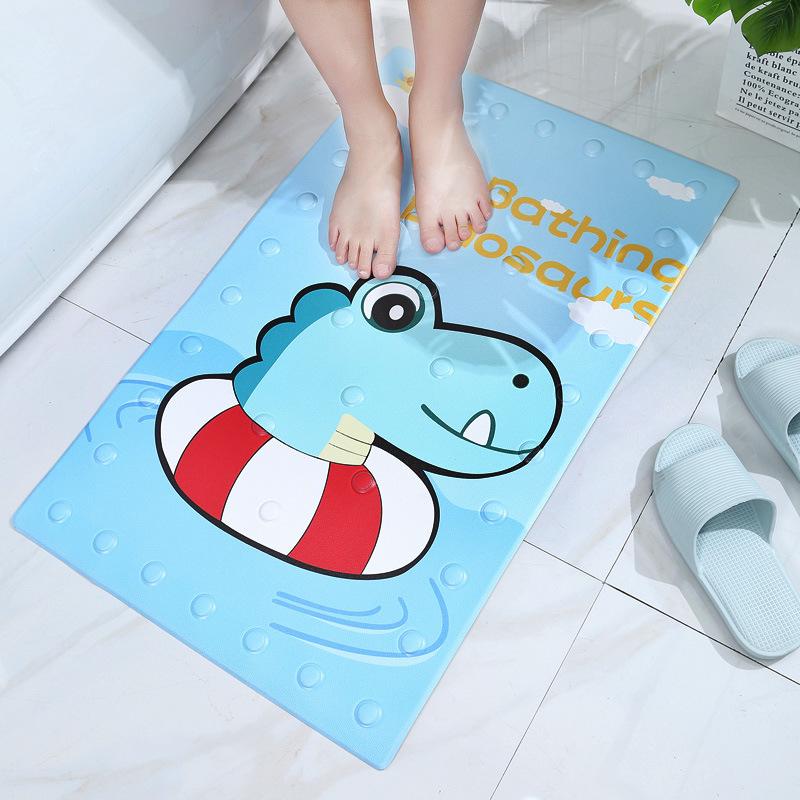 

Ins Cartoon Bathroom Nonslip Mat Коврик для ног Коврик на присоске Водонепроницаемый Коврик для ванной комнаты с душем 40x70cm