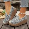 Fashion Ladies Shoes 2025 Lace-up Cuff Women's Vulcanize Shoes Fashion Printing Hot Sale Round Head Thick Bottom Casual Women Shoes