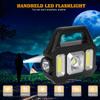 Torcia LED Solare da 1200mAh - Luce Ricaricabile per Campeggio/Lavoro con 6 Modalità, Impermeabile IPX7 per Emergenze Outdoor Escursioni