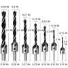 26-Piece Baota Drill Set: Five-Flute Chamfering, Hole Opening & Center Punch with Wood Plug & Three-Point Drill - Free Shipping
