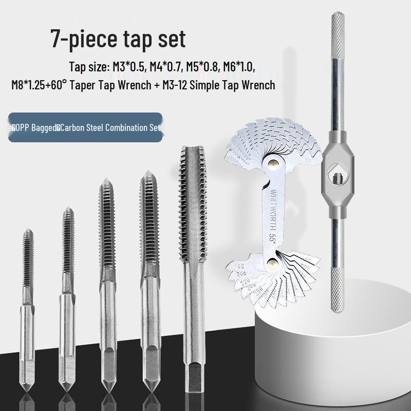 Multi-Spec Tap & Die Set: 12, 20, or 40 Pieces