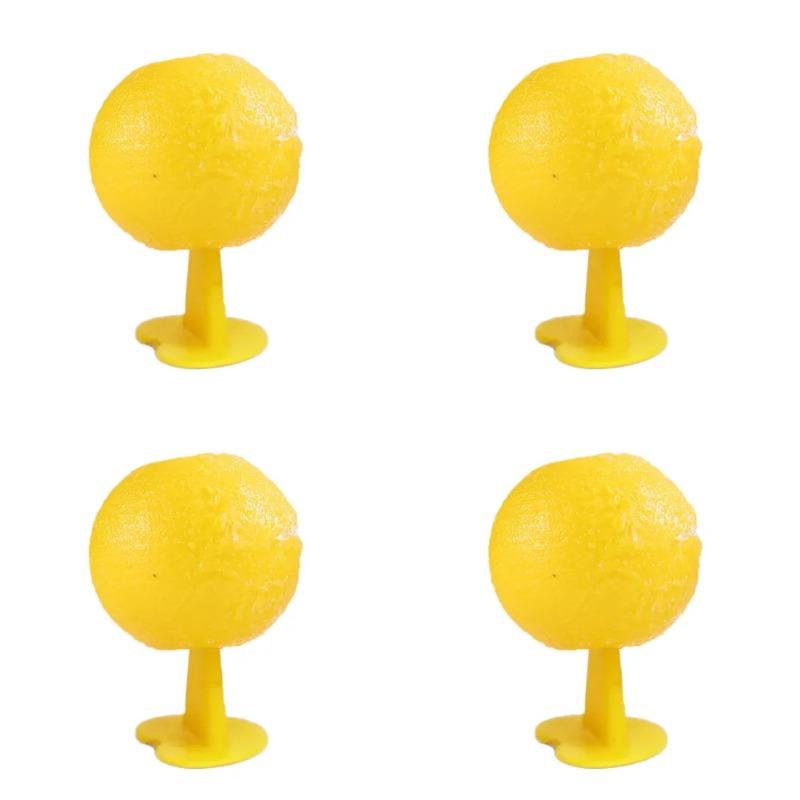 

1-5 шт. ловушки для фруктовых мух, летающие насекомые, ловушка с фруктовым вкусом, кухонная домашняя липкая ловушка для уличного сбора комаров Yellow 4PCS