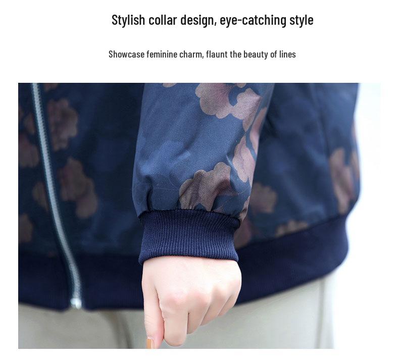 Mother's 2026 Spring/Autumn Lapel Jacket for Women - Middle-Aged & Elderly, Loose, Stylish Top.