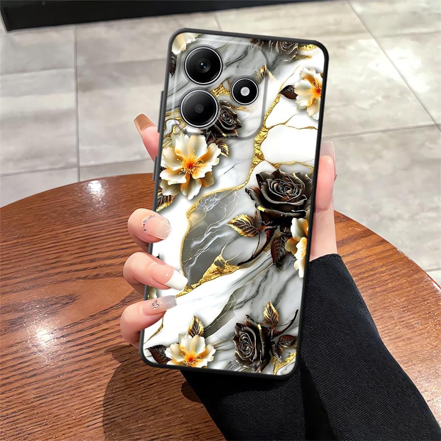 Case for Xiaomi Redmi Note 11S 11 13 12 Pro Plus 10S 9s 10 9 8 Pro 12S Soft Back Phone Cover Interesting Marble