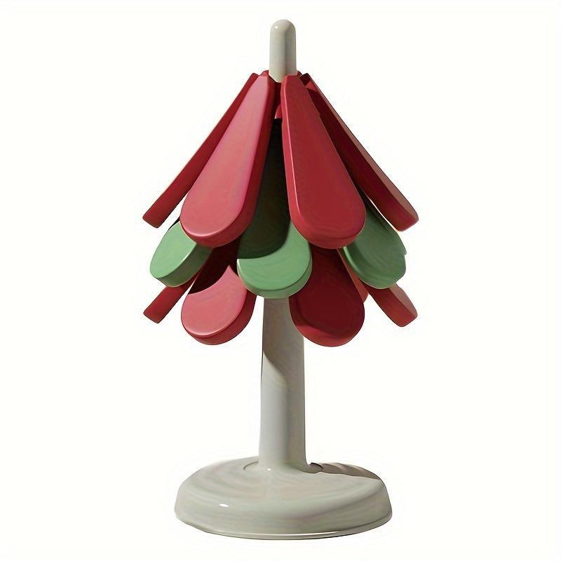 

Подставки под чашки с дизайном рождественской елки, термостойкие коврики под чашки, устойчивые к ожогам, изоляционные подставки под чашки, силиконовые салфетки, 7 продано 21x3.5cm