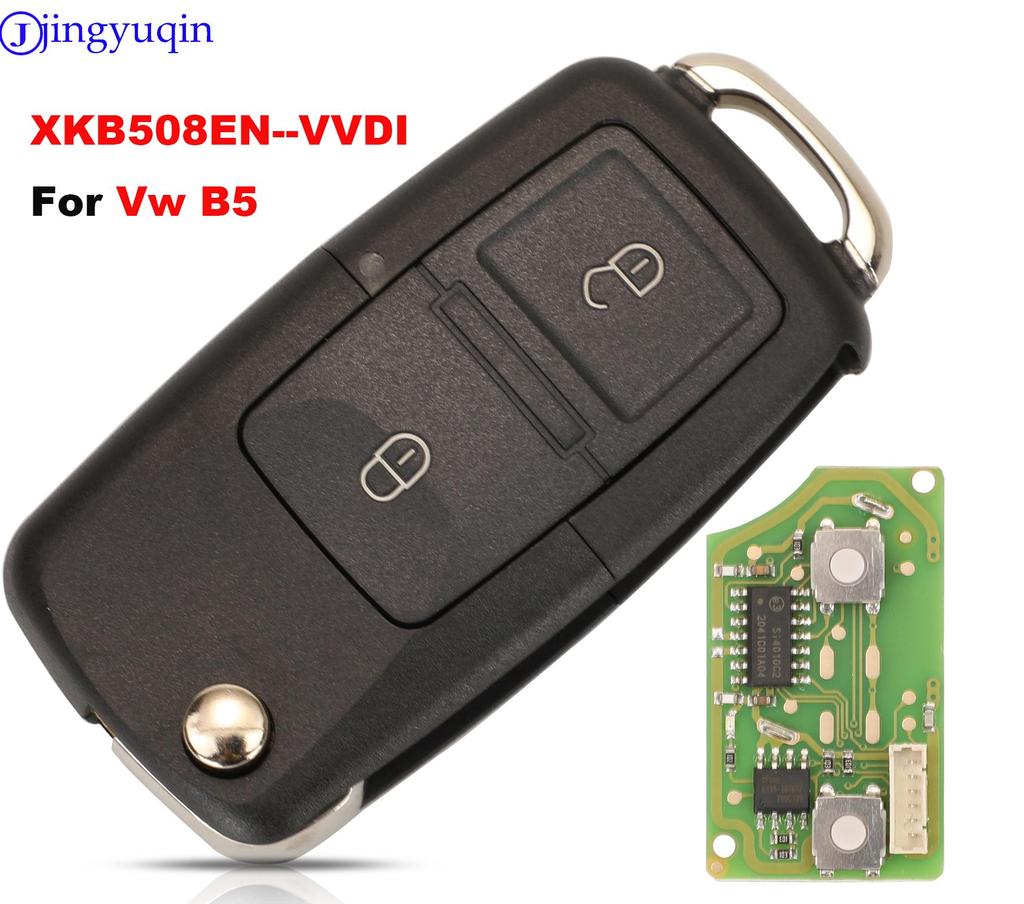 Jingyuqin XHORSE XKB508EN Draht Universalschlüsselfernbedienung Für Vw B5 Stil 2 Tasten funktioniert mit MINI Key Tool/VVDI2 Englische Version