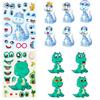 6 Pictures/package Small Animal Puzzle Stickers for Children's Early Education Enlightenment Quiet Stickers for Babies