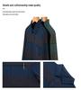 Men's Striped Long Sleeve Polo Shirt with Pockets - Casual Lapel Base Layer Top