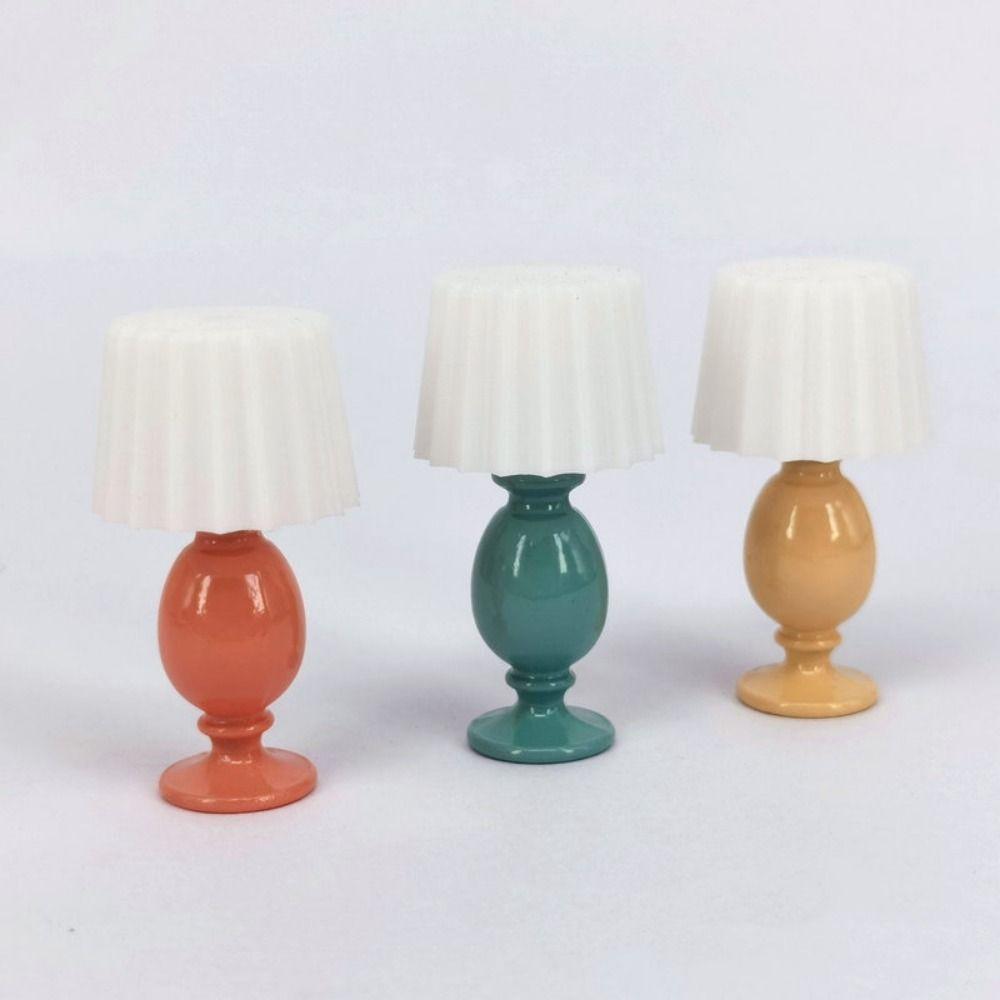 Multistyles Dollhouse Miniature Desk Lamp Pretend Play Toys  Dollhouse Furniture Decoration