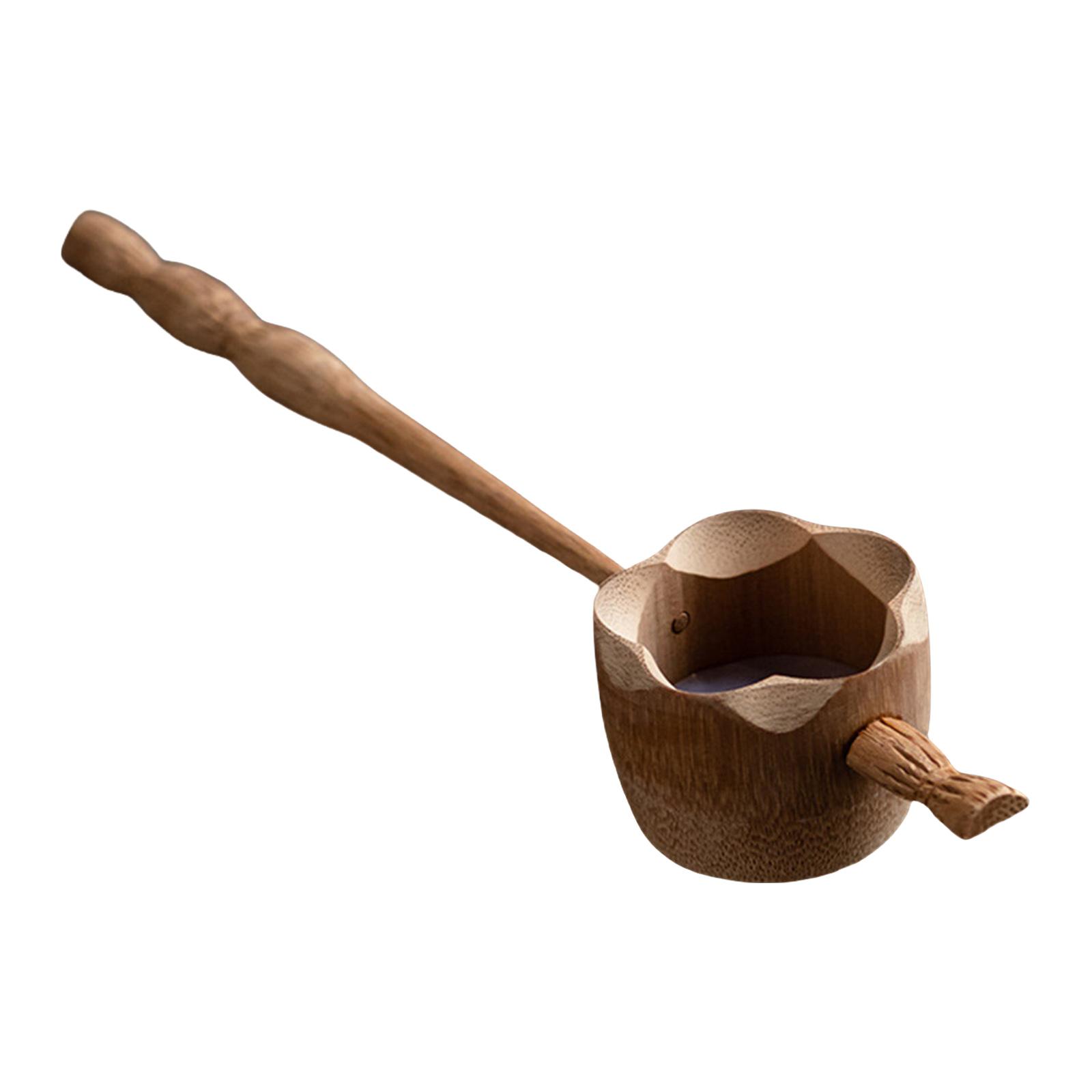 

Фильтр для чая из натурального бамбука с удобной ручкой для чашек и кружек для чая кунг-фу, прочный инструмент для заваривания чая A