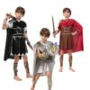 Halloween boy samurai costume, boy Roman warrior stage show boy party costume