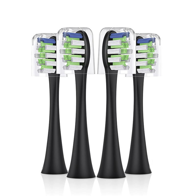 4 ks/šarže Zubní kartáčky Hlava pro Sarmocare S100 a S700 Ultrazvukový ultrazvukový elektrický zubní kartáček Fit pro elektrické zubní kartáčky Hlava