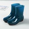 Four Season Warm Water Shoes, Midsole Anti Slip Rain Shoes, Korean Version Women's Rain Boots, Waterproof Wash Shoes, Work Shoes