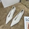 Bailamos Neue Damen Flache Schuhe Mode Spitze Flach zum Hineinschlüpfen Elegante Ballerinas Weiche Flache Ferse Kleid Einzelne Schuhe