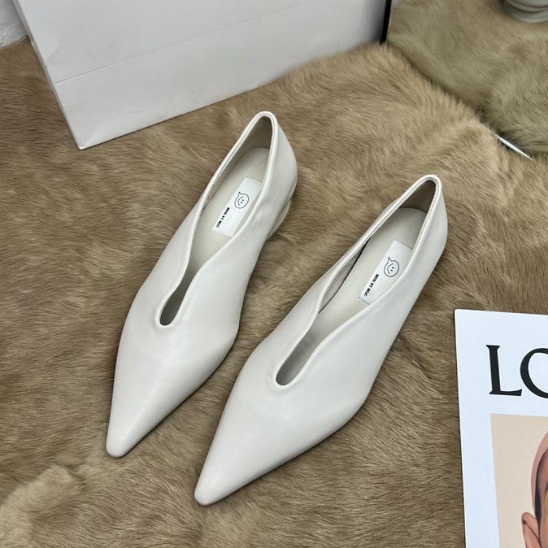 Bailamos Neue Damen Flache Schuhe Mode Spitze Flach zum Hineinschlüpfen Elegante Ballerinas Weiche Flache Ferse Kleid Einzelne Schuhe