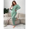 Milk Silk Loungewear Soft and Comfortable Women's Pajamas Suit Long Sleeve Long Trousers