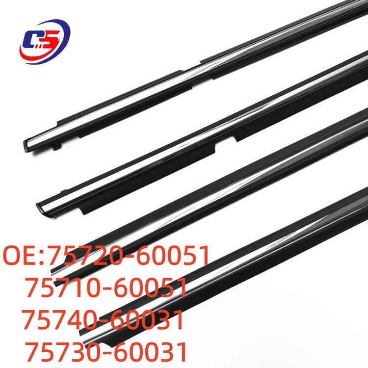 Electroplated Outer Trim Sealing Strip for 1998-2006 Toyota Land Cruiser LC100 (Part No. 75710-60051)