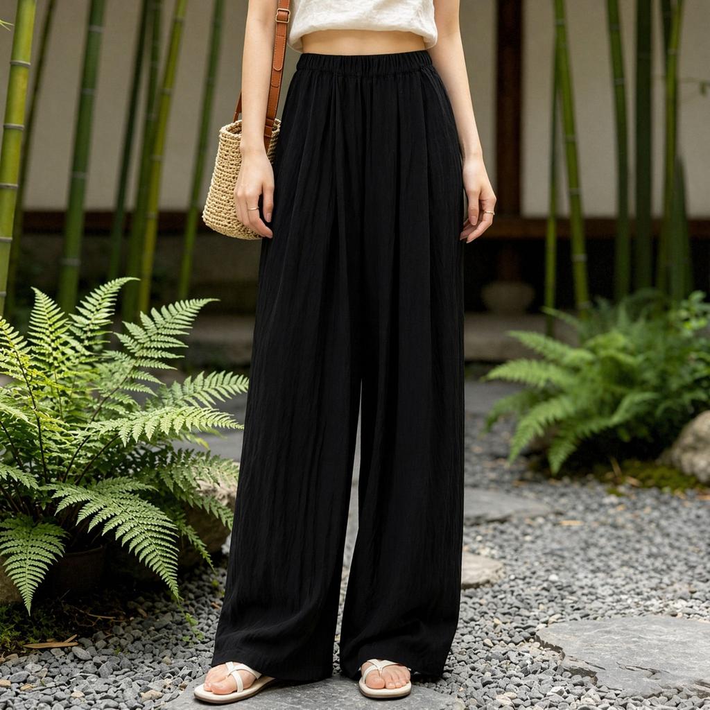 Simple Commuting Casual Versatile Wide Leg Pants
