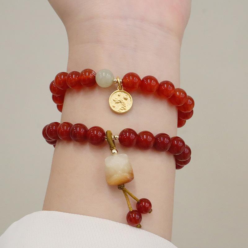 Natural agate braceletfashion women daily jewelry gift