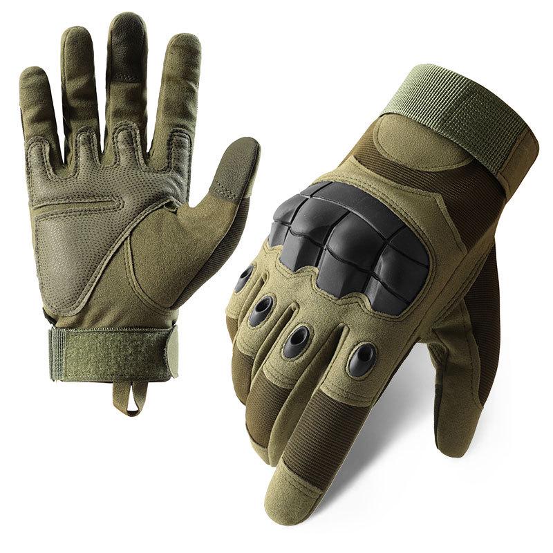Men's Z908 Camouflage Tactical Gloves - Outdoor Full Finger Protective Sports Gear for Military, Cycling, and Training.