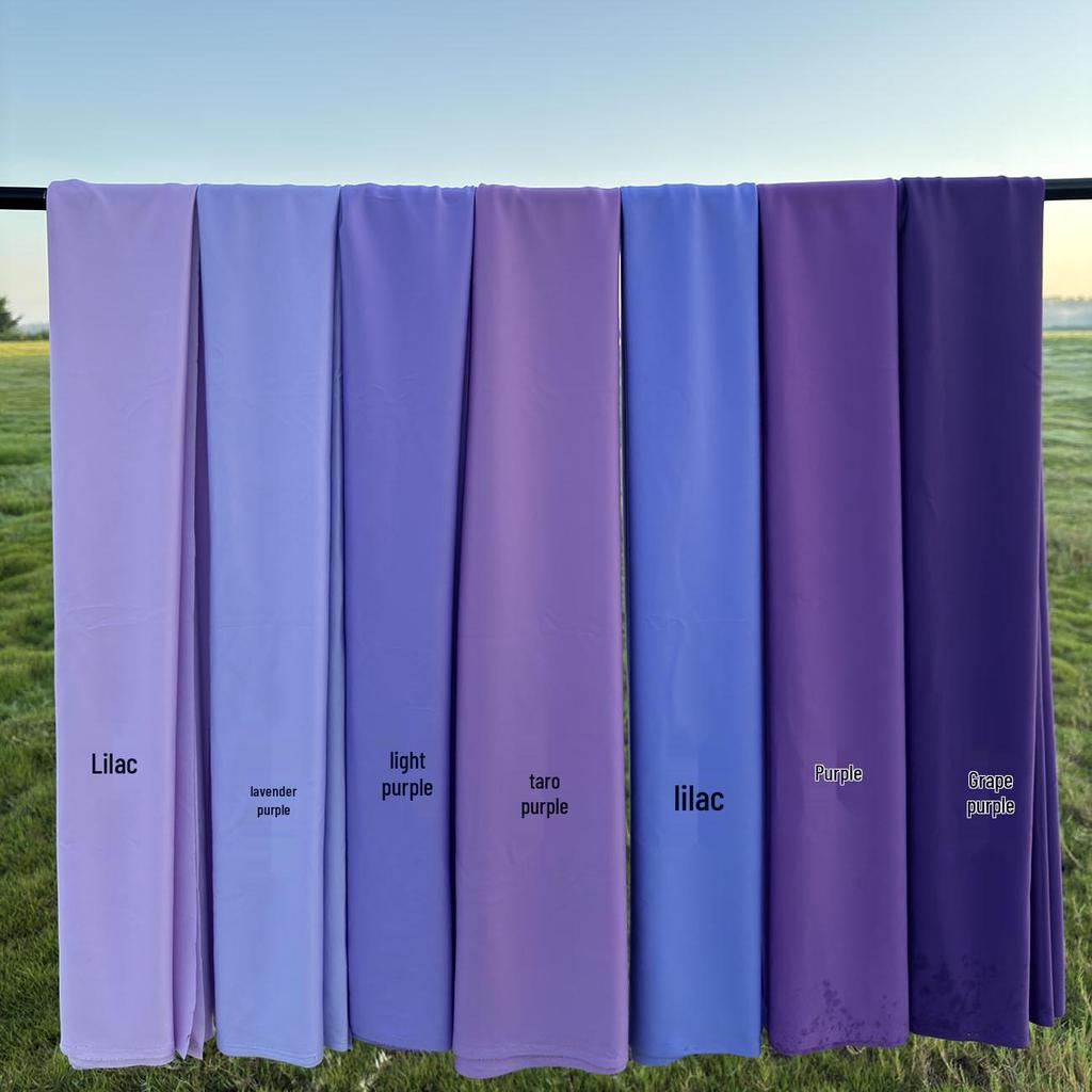 Purple Elastic Milk Silk Wedding Ceiling Gauze Curtain Fabric Roll