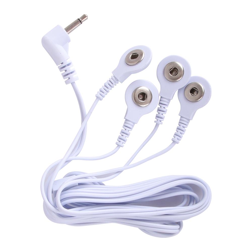 2.5mm Pin Connectors 2/4 Way Lead Wires for Electronic Muscle Stimulator Electrode Pads Connection Massage for TENS Unit