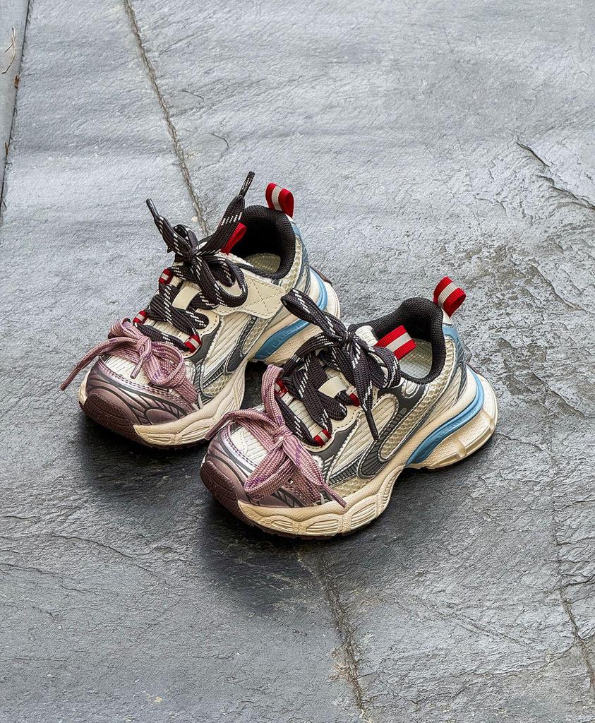 Spring 2026 Kids' Fashion Trend: Double Lace-up Breathable Lightweight Dad Shoes