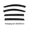 4 Pieces Wind Deflectors Vent Window Visors Easy To Install Accessory Professional Spare Parts