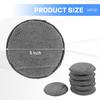Hovom 6PCS Microfiber Wax Applicator, 5" Round Applicator Pads, Soft Automotive Waxing Foam Pads, Buffing Pads For Car Cleaning, Polishing And