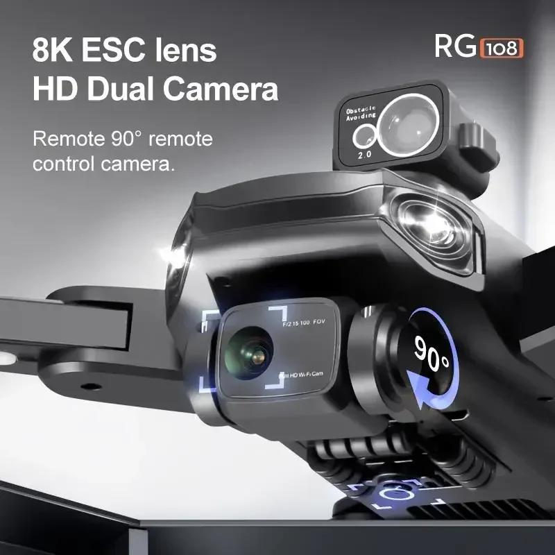 RG108 GPS Drone Flight 1.5KM 8K HD Dual Camera Aerial Photography Brushless Motor Folding Obstacle Avoidance Quadcopter