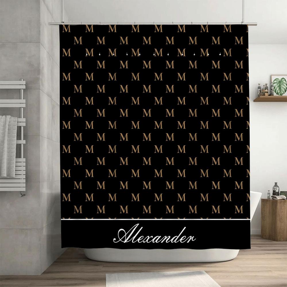 Colorful Shower Curtain Autumn Leaves Design Waterproof Fabric Decorative Bath Mats Set for Bathroom Accessories 72x84 inches