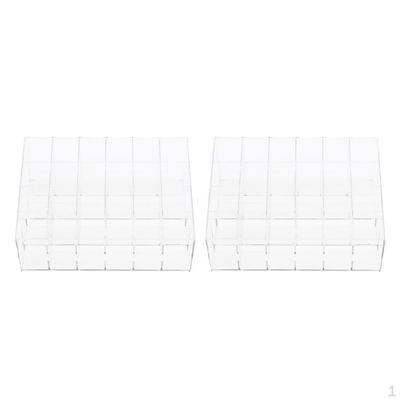 24 Slots Holder Display Cosmetic Organizer Makeup Case Box