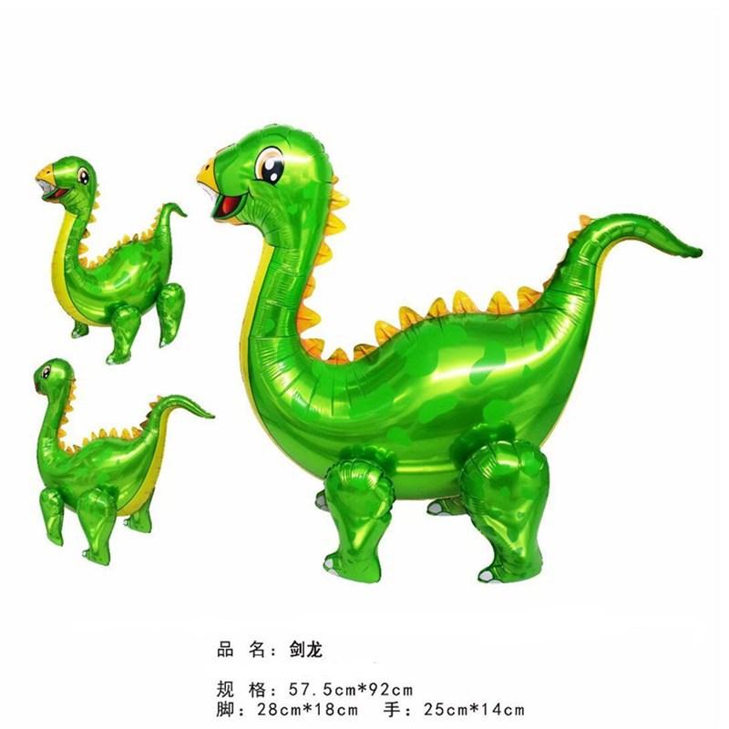 5pcs Dinosaur Aluminum Film Balloon, Triceratops Tyrannosaurus Rex Dinosaur Theme Party Decorative Balloon